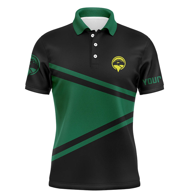 Schwarze und grüne Golf-Polo-Shirts für Herren – Individuelle Golfbekleidung für Männer, Perfekte Golfgeschenke für Ihn N5668