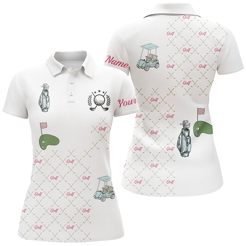 Personalisierte Golfclubs-Muster Damen Golf Poloshirt - Das perfekte Geschenk für Mütter N5240