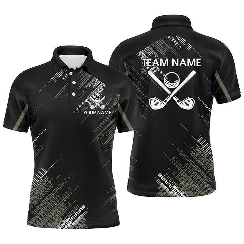 Personalisierte Herren Golf Poloshirts - Schwarz, perfekte Team Golf Shirts, ideale Geschenke für Golfer N7343