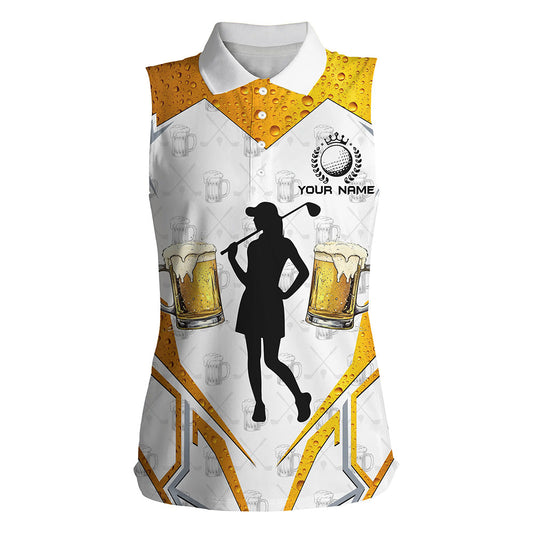 
Women's Sleeveless Polo Shirt - Custom Golf & Beer Cool Golf Shirts for Ladies, Perfect Golf Gifts
 N8225