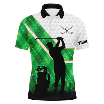 Grünes Argyle-Muster Polo-Shirt für Herren - Perfektes Geschenk für Golfer N7090