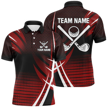 Stylisches Golf Polo für Herren – Individuelles Geschenk für Golf-Teams | Rot N7157