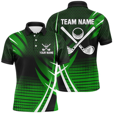 Individuelles Herren Golf Polo-Shirt - Stylisches Geschenk für Golf-Teams | Grün N7487