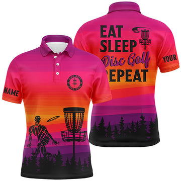 Gradient-Muster Herren Disc Golf Poloshirts – Individuell Gestaltet für das perfekte Disc Golf Erlebnis N8999