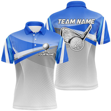 Individuelles Blaues Golf-Polohemd für Herren - Stilvoll & Bequem N7521