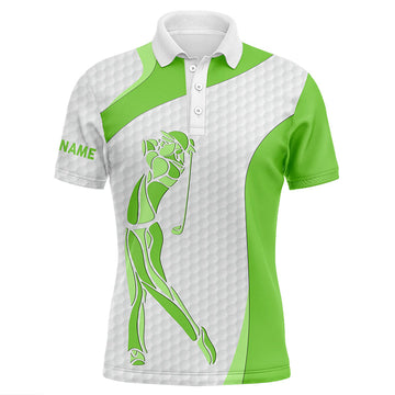 Personalisierbares Herren Golf Polo Shirt in Weiß - Jetzt mit Ihrem Namen! N5565
