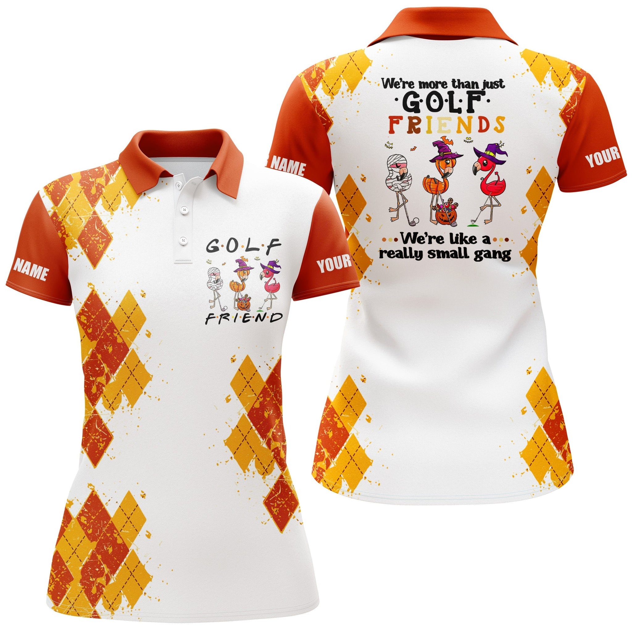 Witziges Halloween Golfshirt - Individuelles Design für enge Golfgruppen N3833