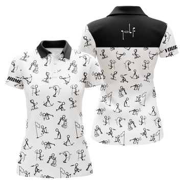 Personalisierte Damen Golf-Polo-Shirts mit witzigem Golf-Design – Elegante Golfbekleidung für Frauen N4692
