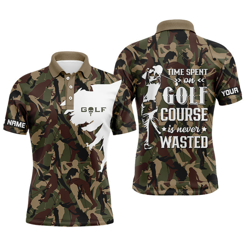 Herren Golf Polo-Shirt mit Camouflage-Design - Perfekt für unvergessliche Stunden auf dem Golfplatz - Hochwertige Golfbekleidung N6042