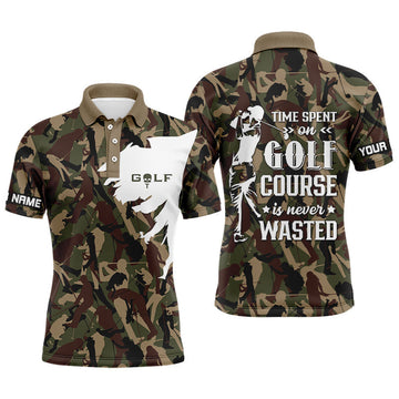 Herren Golf Polo-Shirt mit Camouflage-Design - Perfekt für unvergessliche Stunden auf dem Golfplatz - Hochwertige Golfbekleidung N6042