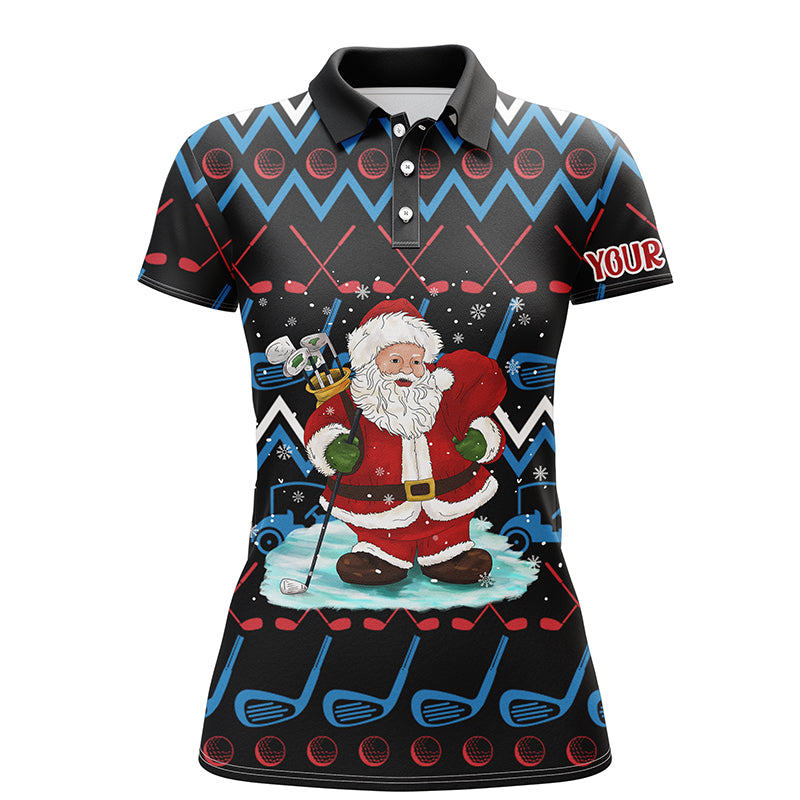 Frauen Santa Golfclubs Hässliches Weihnachts-Polohemd - Individuelle Golfoberteile - Golfgeschenke L1041