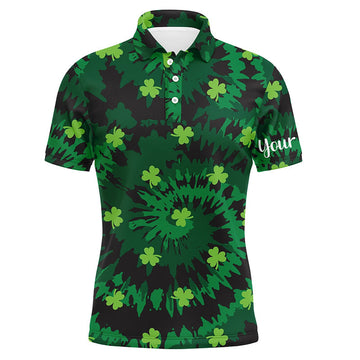 Herren Polo-Shirt mit Klee-Motiv für den St. Patrick's Day – Individuelles Golf Geschenk L1254
