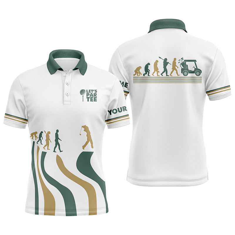 Herren Golf Poloshirt in Weiß - Perfektes Geschenk für Golfenthusiasten L0425