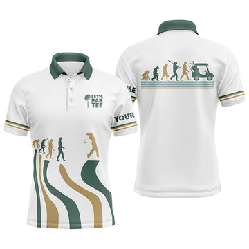 Herren Golf Poloshirt in Weiß - Perfektes Geschenk für Golfenthusiasten L0425