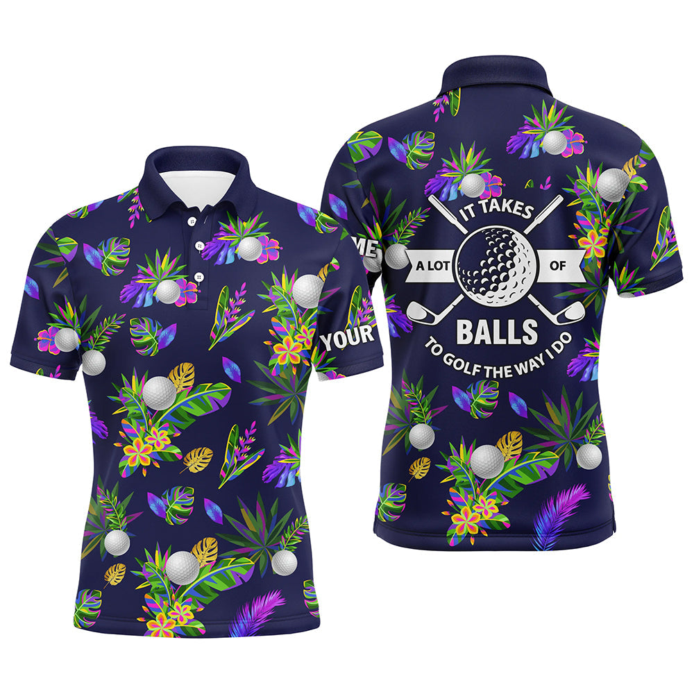 Individuelles Herren-Tropen-Golfpolo – Golfen erfordert Mut! L0240
