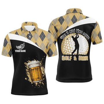 Herren Argyle Bier Golf Polo Shirt – Stilvoll und Sportlich auf dem Golfplatz L0533
