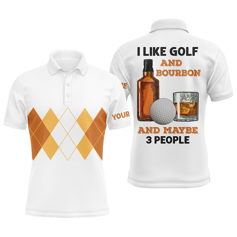 Herren Poloshirt in Gelb mit Argyle-Muster - Perfekt für Golf & Whisky-Liebhaber L0949