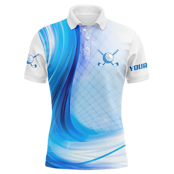 Personalisierte Herren Golf Poloshirt in Marineblau – Funktionsshirt für Golf-Enthusiasten, das perfekte Geschenk! L1324