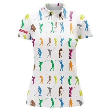 Stylische Golf-Polo-Shirts für Damen mit personalisiertem Namen | Perfekte Golfgeschenke für Frauen L1328