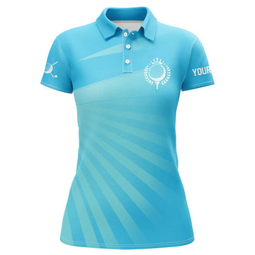 Personalisierte Damen Golf Polo Shirt in Blau - Das perfekte Geschenk für Golferinnen L1353