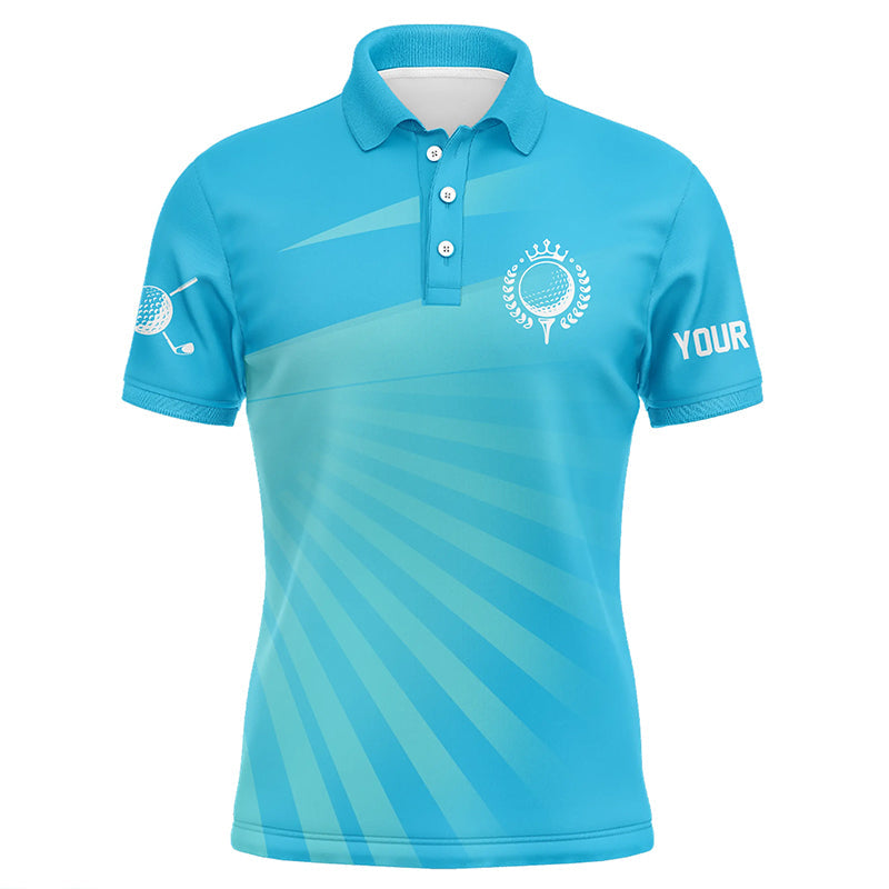 Individuelles Blaues Herren Golf Polo mit Personalisierung - Ideal als Golfgeschenk L1353