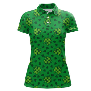Stylisches Damen Golfpoloshirt mit Kleeblatt-Motiv – Das perfekte Geschenk für Golfspielerinnen L1261