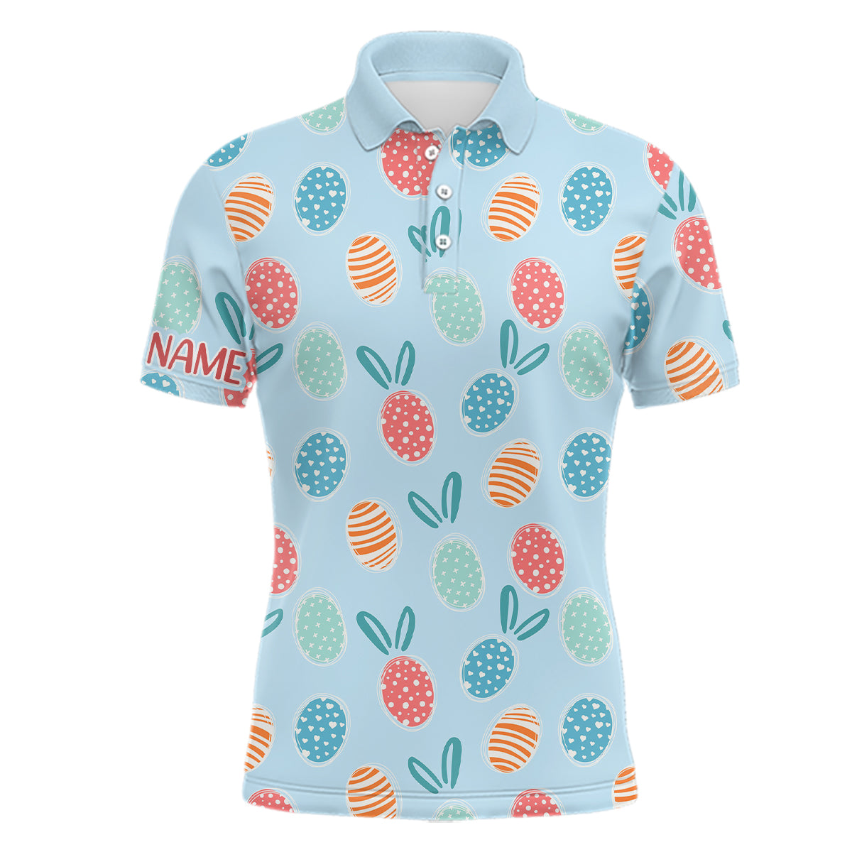 Frohe Ostern Golf Poloshirt für Herren | Individuelles, lustiges Golfgeschenk für Männer L1338