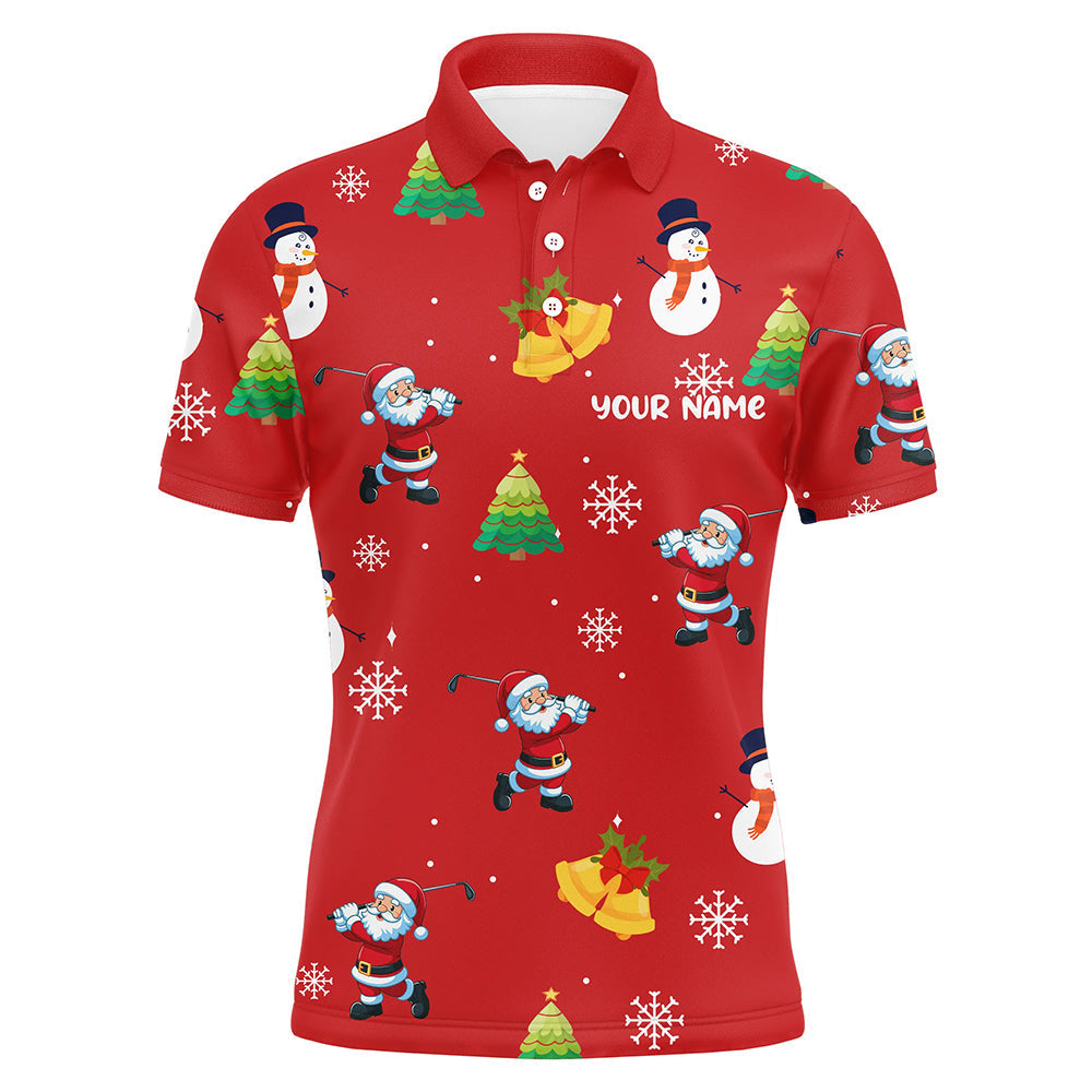 Lustiges Weihnachtsmuster Polo-Shirt für Männer – Individuelle Golf-Polos für Frauen, die besten Golfgeschenke T3068